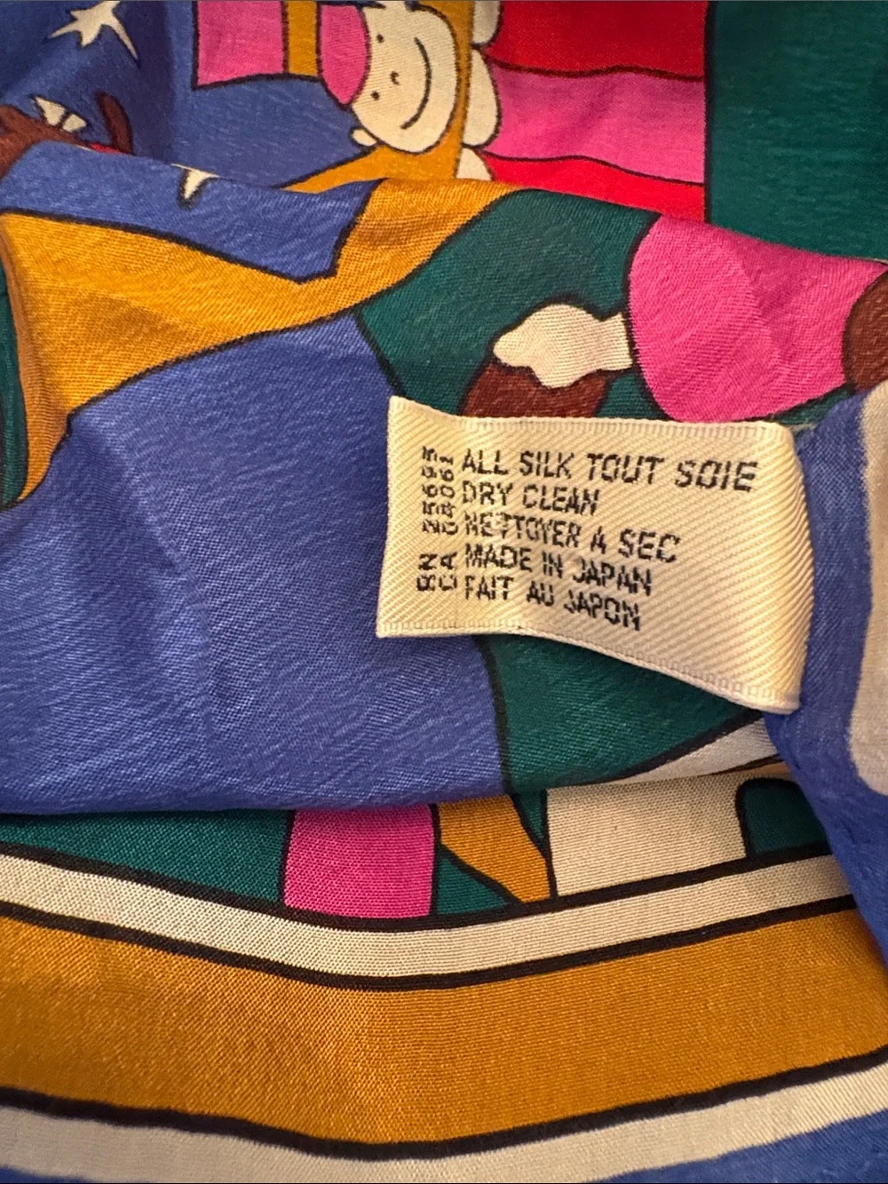 Vintage Save the Children silk scarf